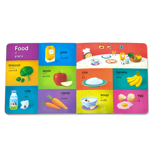 Book World หนังสือ พจนานุกรมภาพคำศัพท์ My First Words ศัพท์คำแรกของหนู