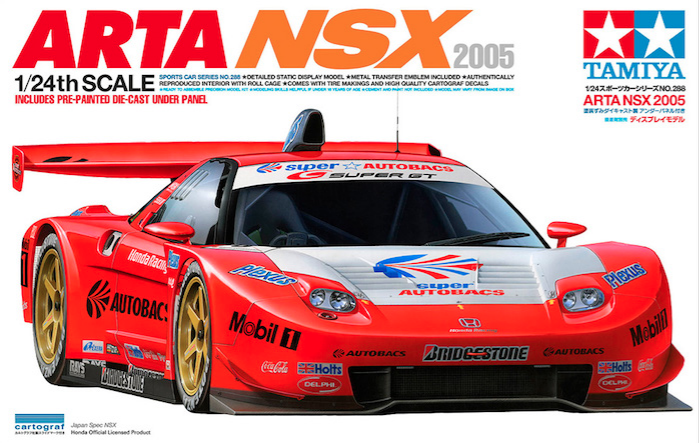 โมเดลรถจำลองทามิย่า ขนาด 1/24 TA24288 Arta NSX 2005