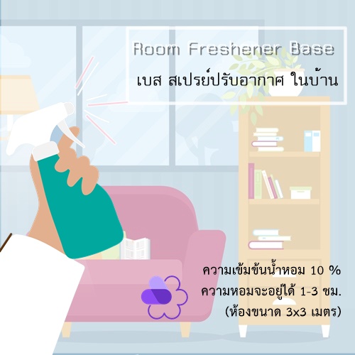 Room Freshener Base ( spray Type ) / เบส สเปรย์ปรับอากาศ ในบ้าน สำหรับผสมหัวน้ำหอม