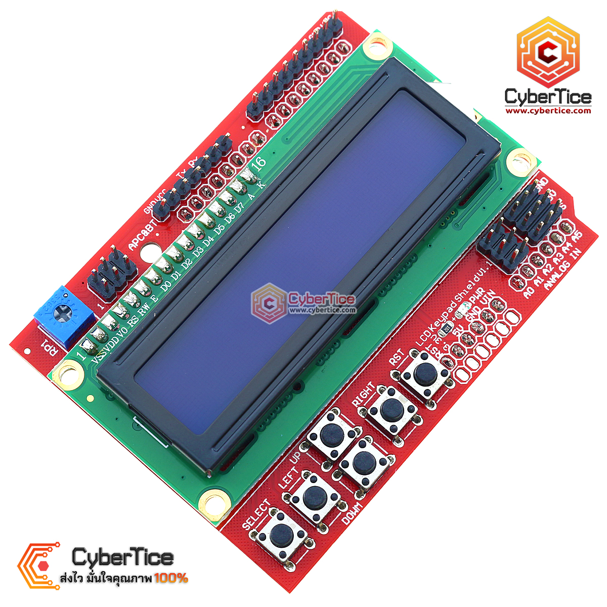 1602 LCD Keypad Shield V2.0 LCD Expansion Board for Arduino - ขาย ...