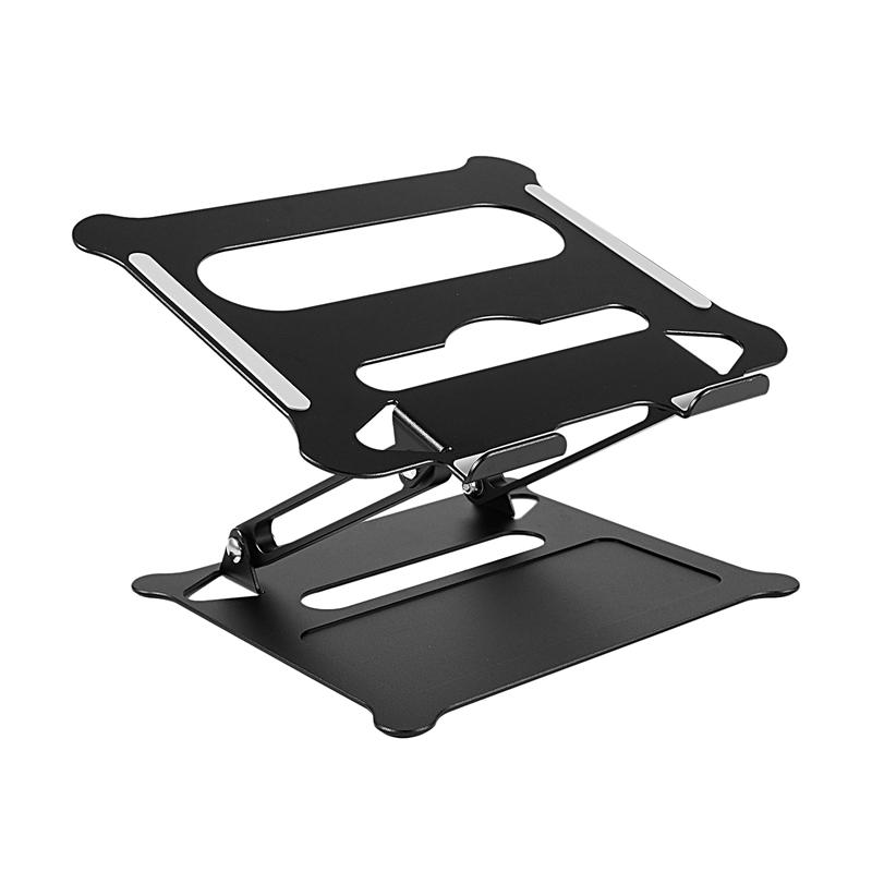 Aluminum Laptop Stand ที่วางโน๊ตบุ๊ค ขาตั้งแลปท็อป อลูมิเนียม ปรับระดับได้ สวยหรูระบายความร้อนได้ดี พกพาสะดวก