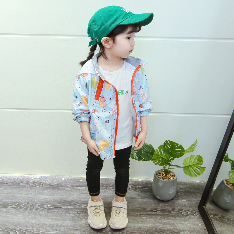 เสื้อแขนยาวผ้าร่มลายการ์ตูน่ารักสดใส