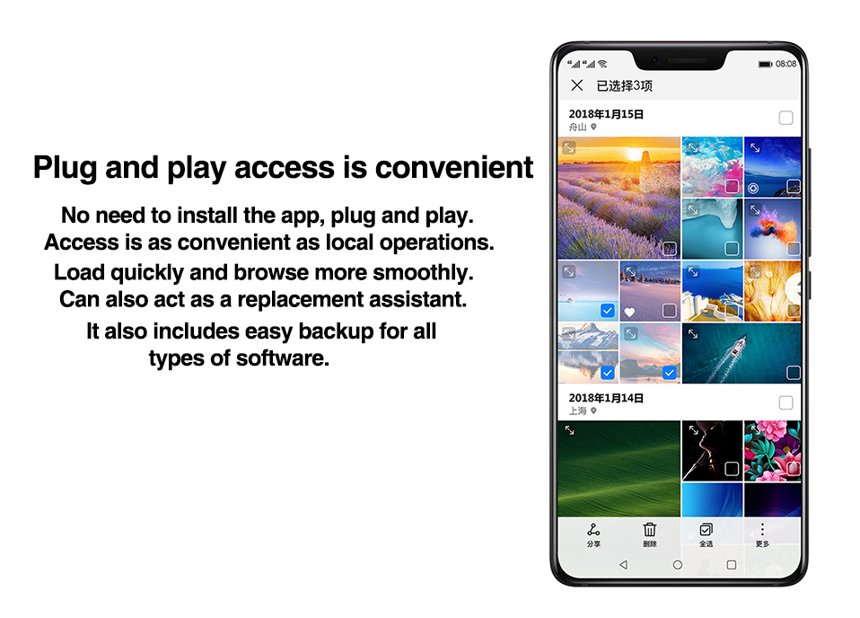 Huawei Backup Storage Quick Charger for Huawei Mate 20 X P20 Pro Mate10 1TB Hard Drive External Memory Storage ST310-S1