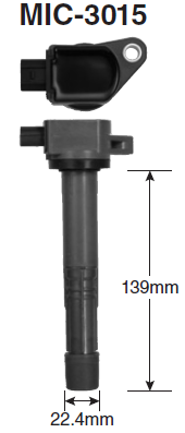 คอยล์จุดระเบิด MIC-3015 Honda CR-V 2.4 ปี 07 , Accord 2.4 ปี 08 ปลั๊กเล็ก
