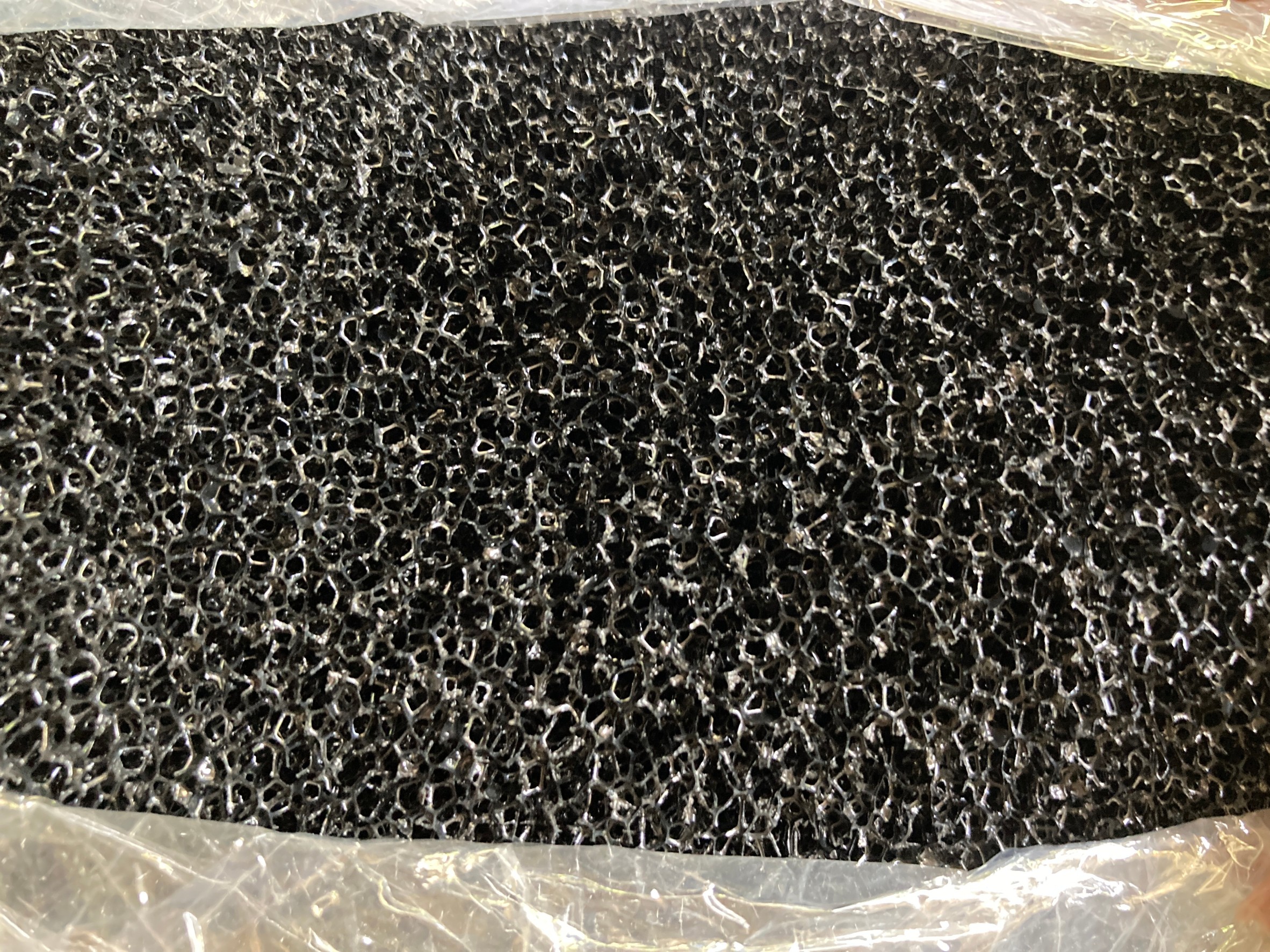 CF-100200-0525 ฟองน้ำกรองฝุ่น ฟองน้ำสีดำ วัสดุใช้กรองฝุ่น ขนาด 100x200x0.5 ซม. (25PPi)