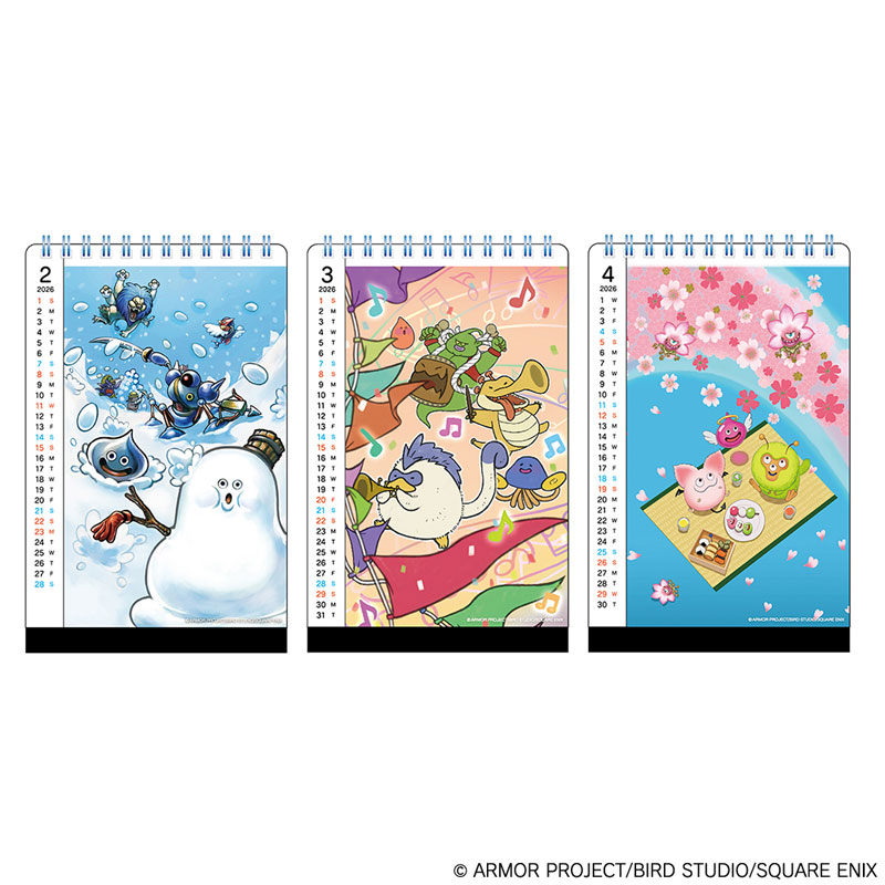 Dragon Quest Stationery Store Calendar 2026(Released)