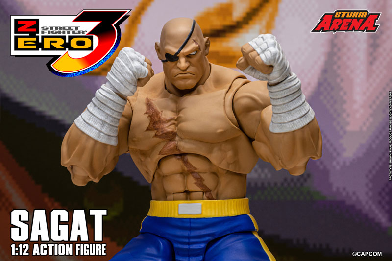 Street Fighter Alpha 3 1/12 Scale Action Figure Sagat(Provisional Pre-order)