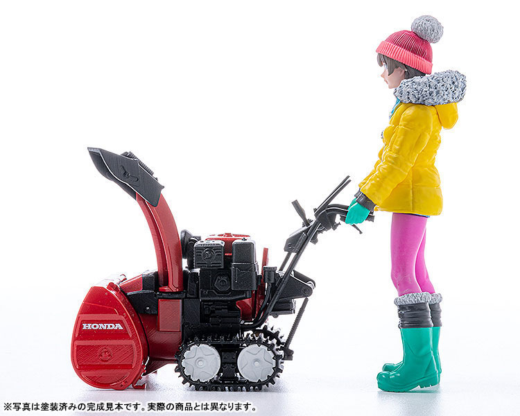 PLAMAX MF-62: minimum factory Minori with Honda Small Snow Plow HSS1170n (JX) 1/20 Plastic Model(Pre-order)