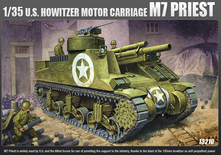 โมเดลรถถัง Academy ขนาด 1/35 AC13210 M7 Priest