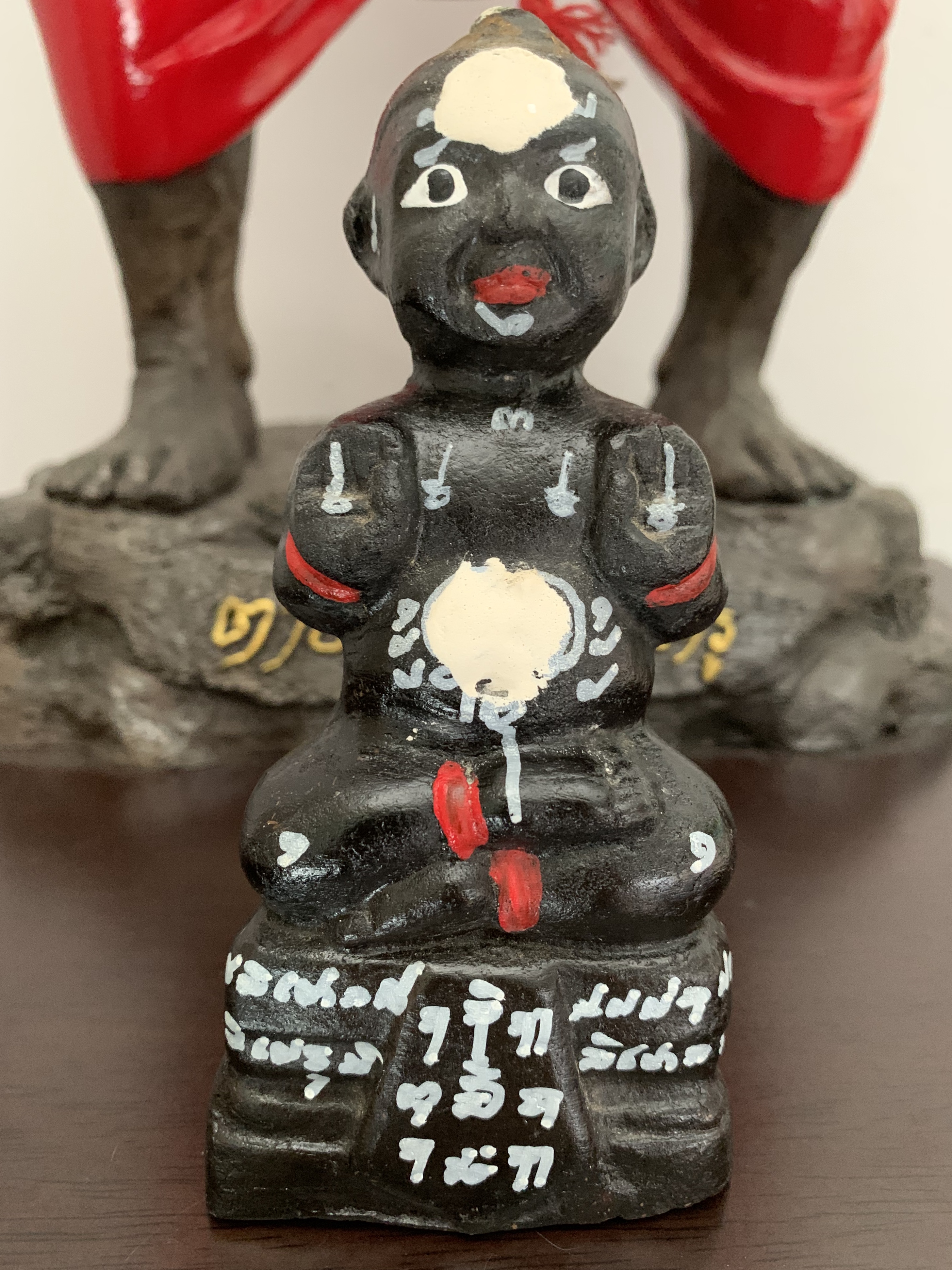 กุมารทอง หลวงปู่แย้ม วัดสามง่าม จ.นครปฐม ปี58 รุ่นมหารวย องค์ดำ ขนาดบูชา