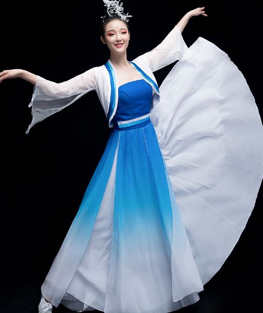 ชุดฟ้อนรำสตรีจีนแบบใหม่ 新款古典舞服女中国风 New Chinese Women Classical Dance Costume
