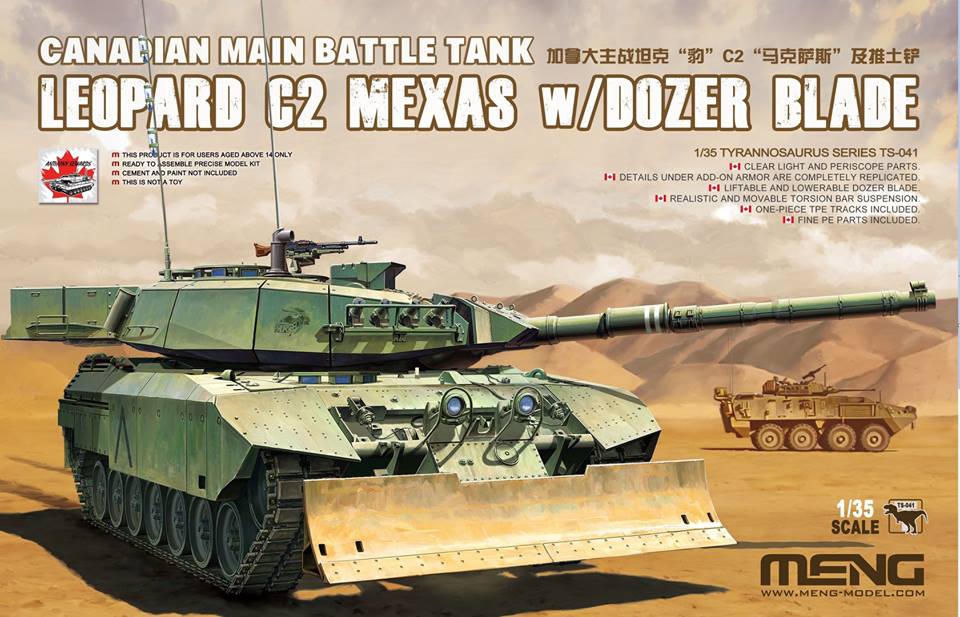 สินค้าพรีออเดอร์ โมเดลประกอบรถถัง Meng Model TS-041 1/35 Canadian Main Battle Tank Leopard C2