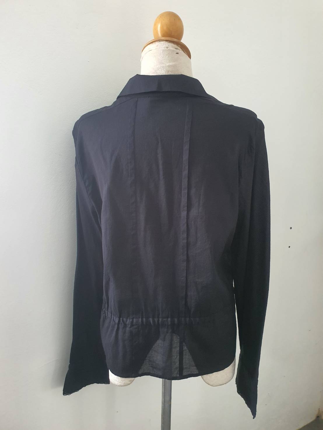 FF06086 เสื้อเชิ้ต สีดำ แบรนด์ BANANA REPUBLIC อก 40 นิ้ว