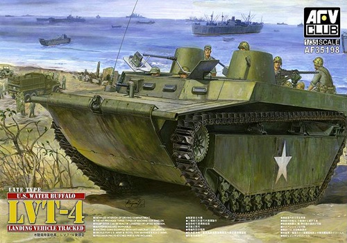 โมเดลยานเกราะ สะเทินน้ำสะเทินบก AFV ขนาด 1/35 AF35198 LVT-4 Water Buffalo (Late Type)