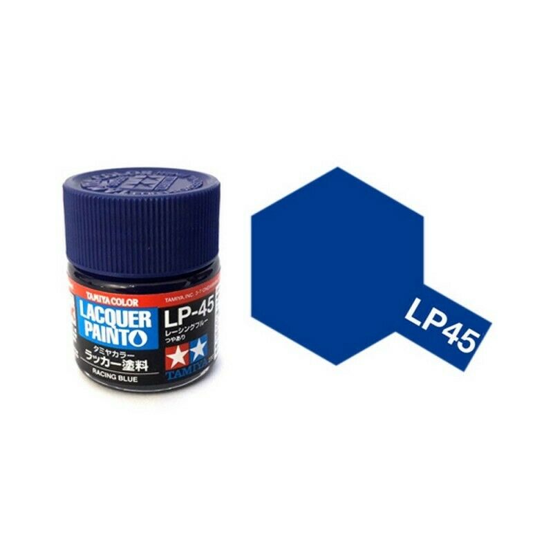 สีทาโมเดลสูตรแลคเกอร์ทามิย่า Tamiya Lacquer Painto LP-45 Racing Blue