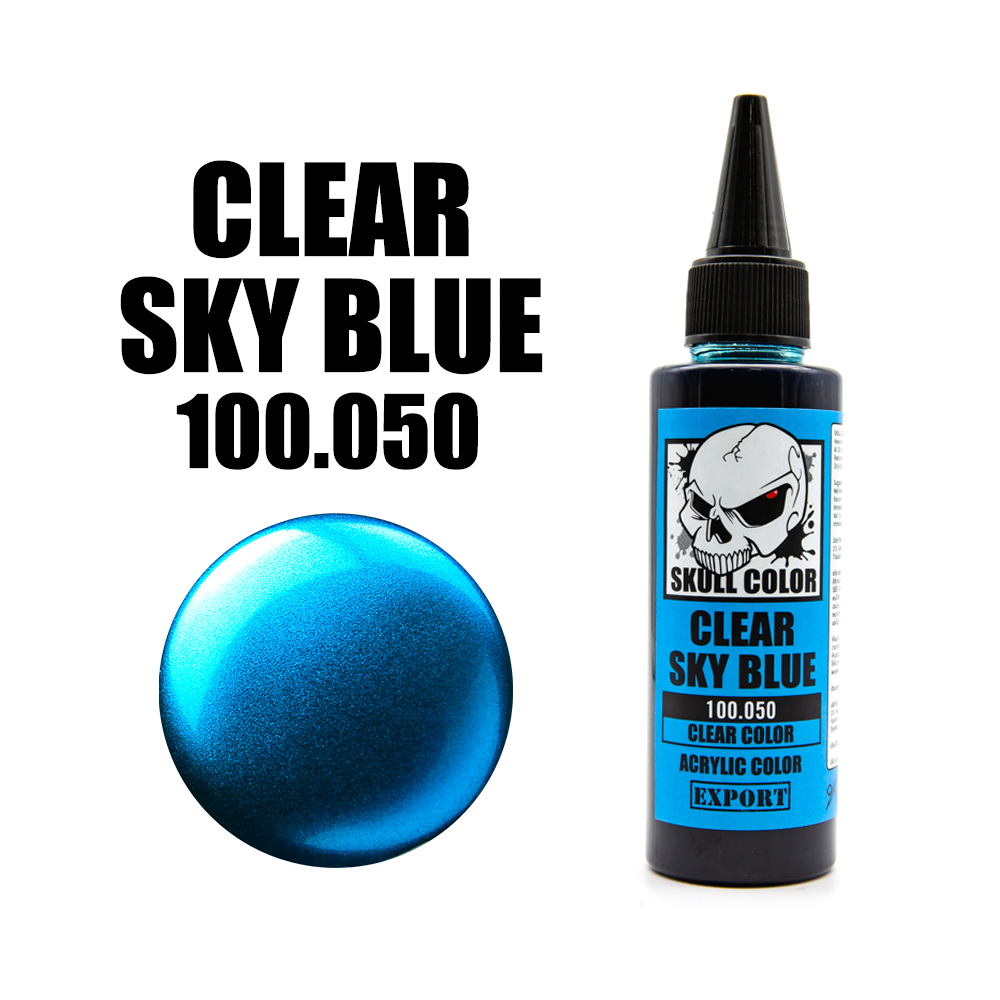 สี Skull Color Clear SK100.050 Clear Sky Blue 60ml