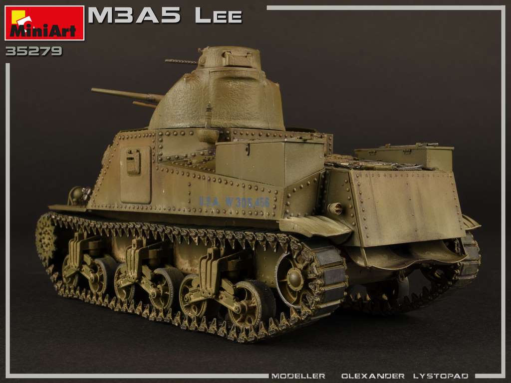 โมเดลรถถัง MiniArt ขนาด 1/35 MI35279 M3A5 Lee