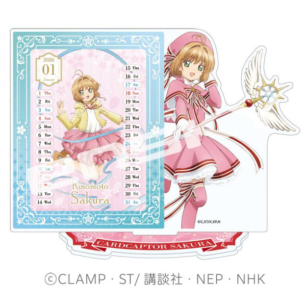 Cardcaptor Sakura CL-040 2026 Acrylic Stand Tabletop Calendar(Pre-order)
