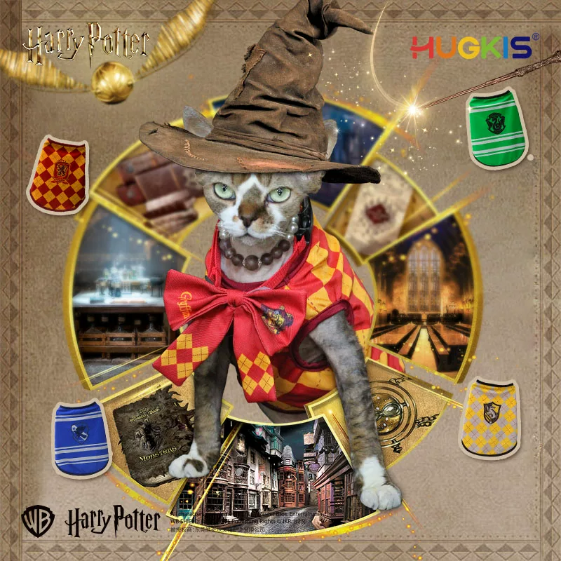 [Pre-Order] Hugkis x Harry Potter เสื้อ โบว์ ลายประจำบ้าน สำหรับน้องหมาน้องแมว