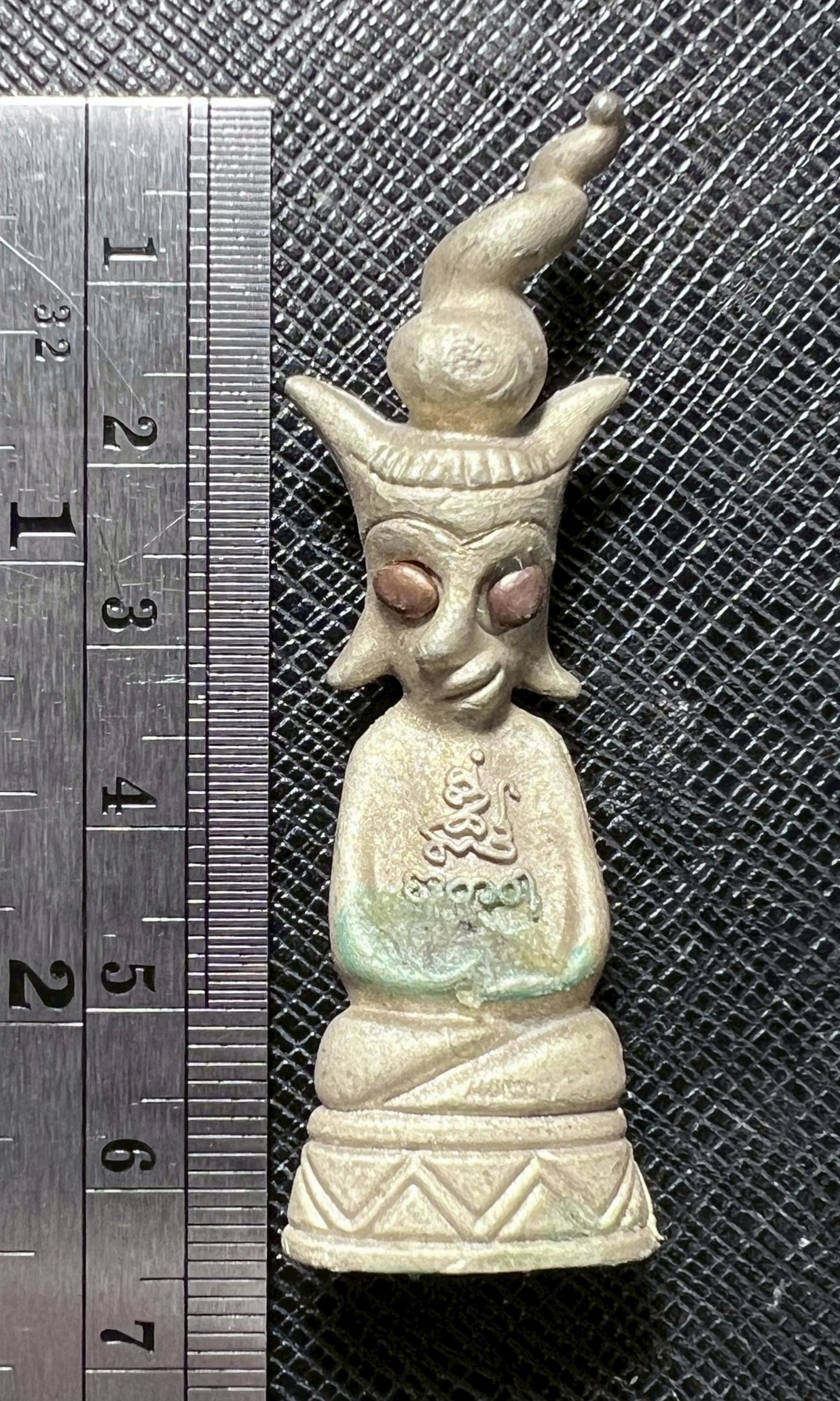 พญางั่งจักรพรรดิจันทร์เสี้ยว (6 ซม,เนื้อทองขาวผิวไฟ) Crescent Moon Emperor Ngang. (6 cm,alpaca silver raw skin material) SKU-03976