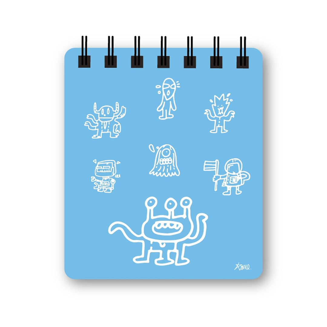 สมุดโน้ตปกอ่อน Pursenote สันห่วง ชุด We are the Universe (ปกสีฟ้า)