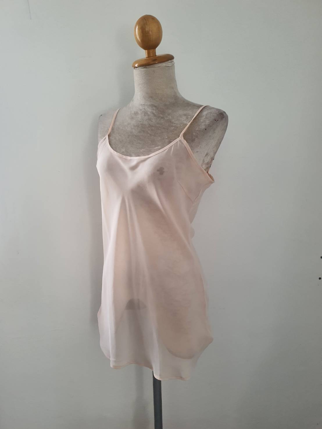 FF06678 เสื้อซับใน ชีฟอง สีโอรสอ่อน อก 36 นิ้ว