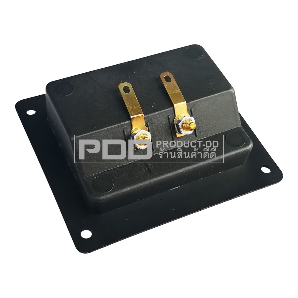 (แพค 2 ชิ้น) แท็ปลำโพง 2P Speaker Connector ทรงเหลี่ยม ขนาด 7.8x9 cm บานาน่าแจ๊คคู่พลาสติค