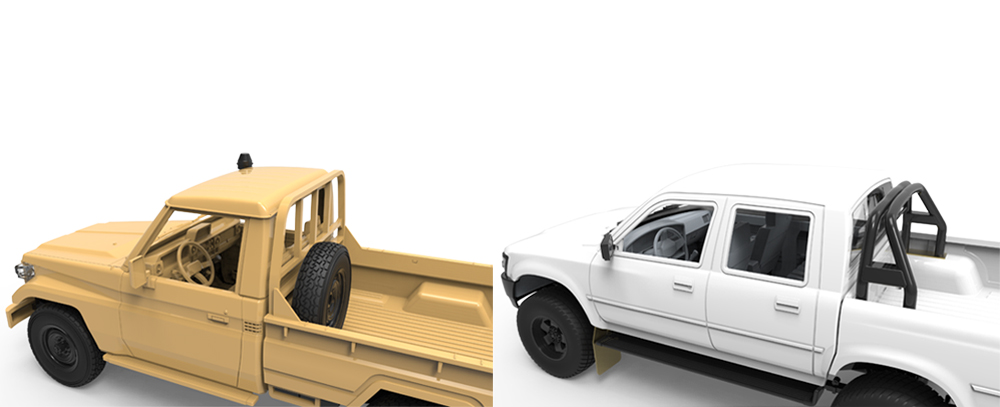 โมเดลรถกระบะ Meng Model ขนาด 1/35 VS-007 Pickup Set