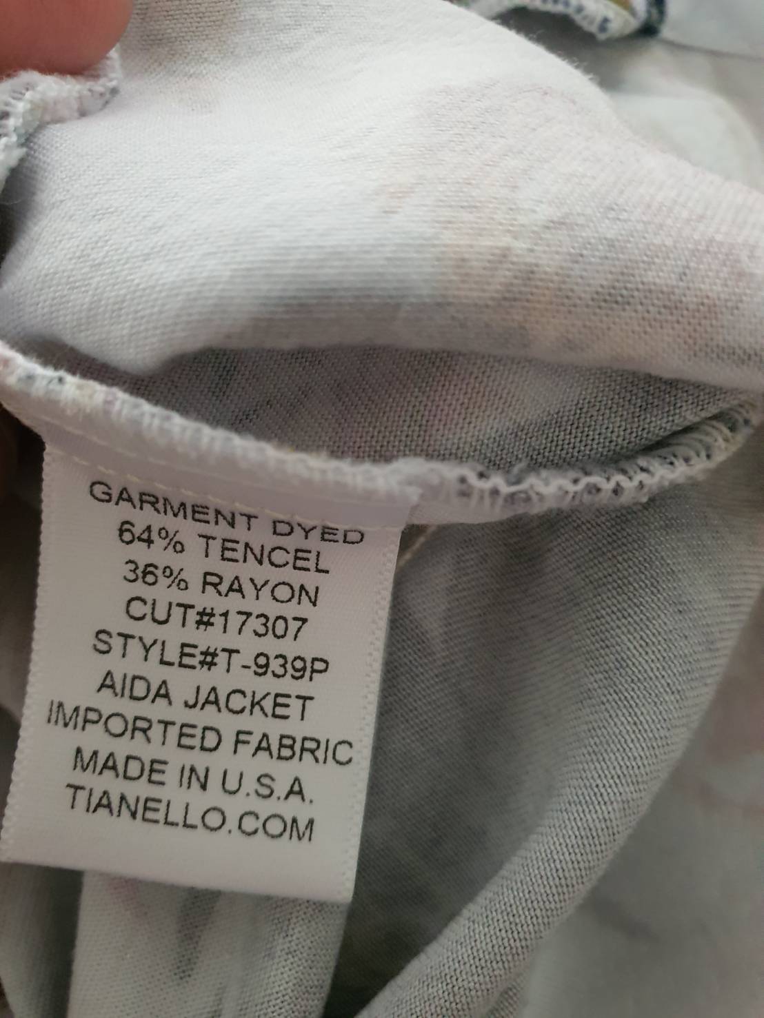 FF06217 เสื้อเชิ้ตฮาวาย แขนยาว Tianello อก 57 นิ้ว