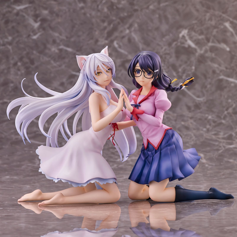 "Nekomonogatari" Tsubasa Hanekawa 2 Figures Set Complete Figure(In-stock)