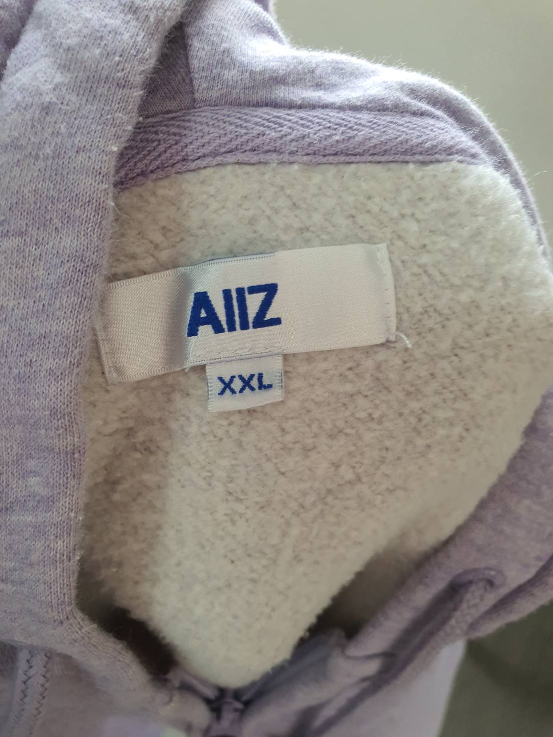 FF06032 เสื้อคลุม มีฮูด สีม่วง มือสอง AIIZ อก 40-42 นิ้ว