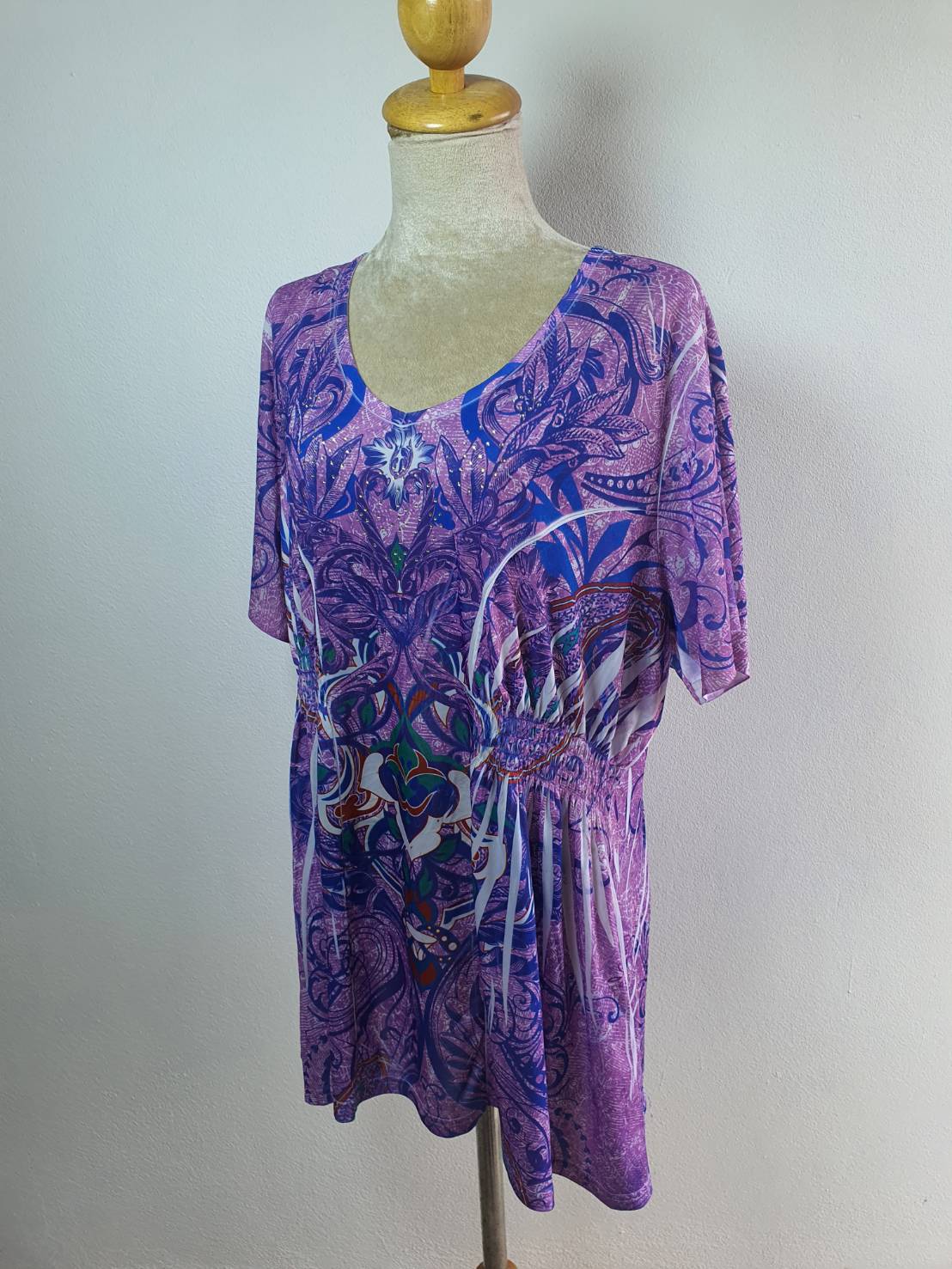 FF03998 เสื้อผ้ามือสอง สีม่วง แบรนด์ FADED GLORY อก 46-50 นิ้ว