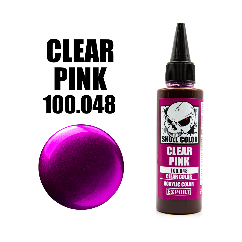 สี Skull Color Clear SK100.048 Clear Pink 60ml