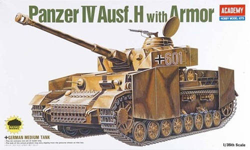 โมเดลรถถัง Academy ขนาด 1/35 AC13233 German Panzer IV H W/Armor