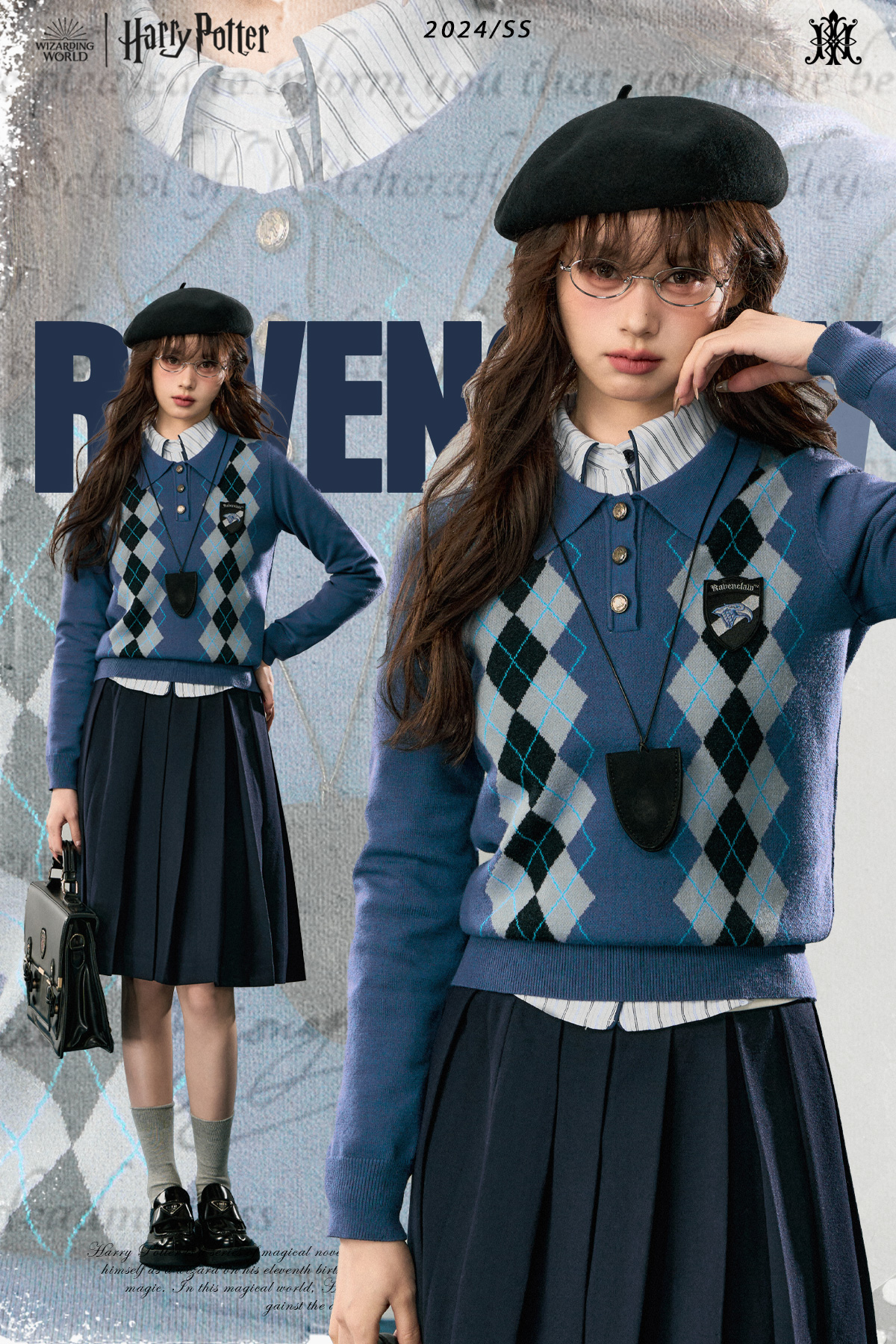 [Pre-Order] Kyouko x Harry Potter แฮร์รี่ พอตเตอร์ เสื้อสเวตเตอร์ คอโปโล W/2024