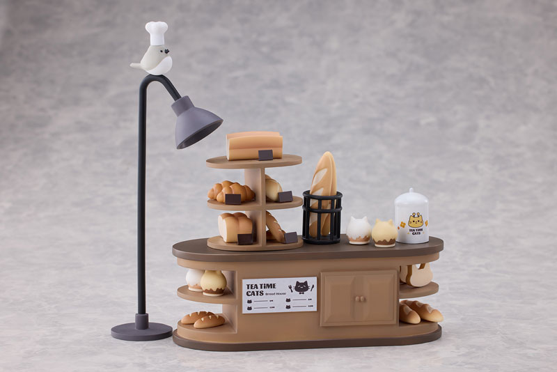 [Bonus] "Tea Time Cats Scene" Meow Town "Bread House" Clerk & Customer Set Complete Figure(Pre-order)