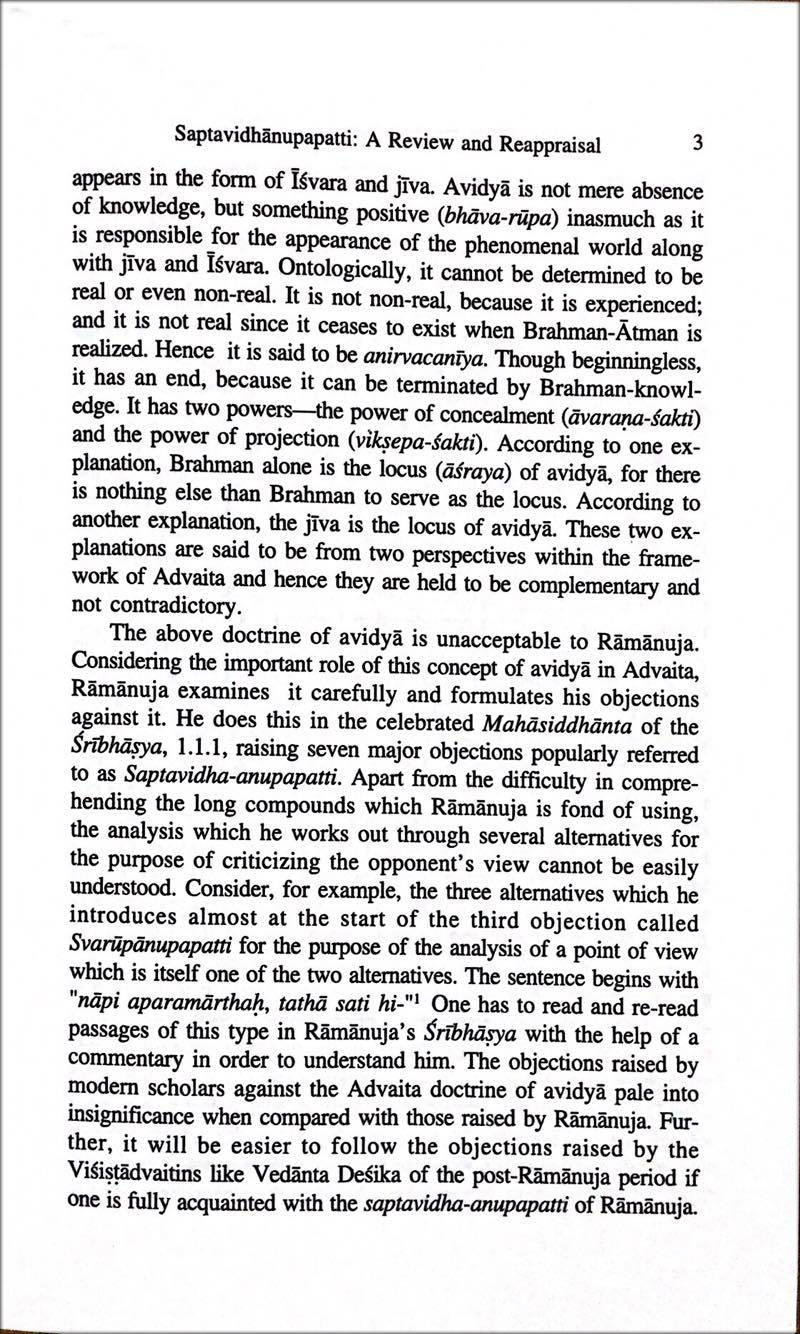 VEDANTA without MAYA: A Debate on Saptavidha-Anupapatti