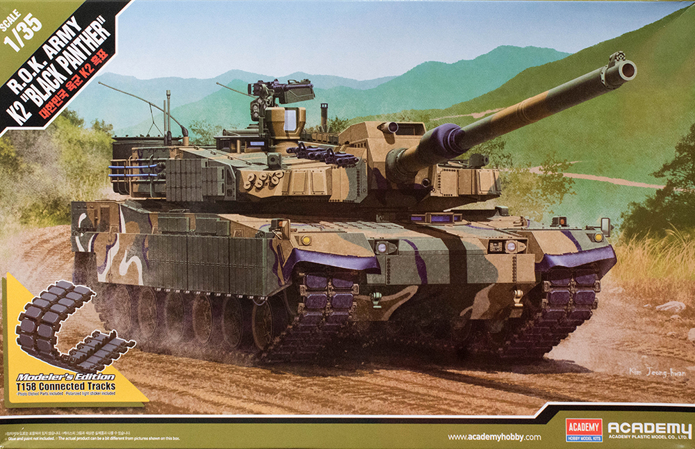 โมเดลรถถัง Academy ขนาด 1/35 AC13511 R.O.K. ARMY K2 "Black Panther"