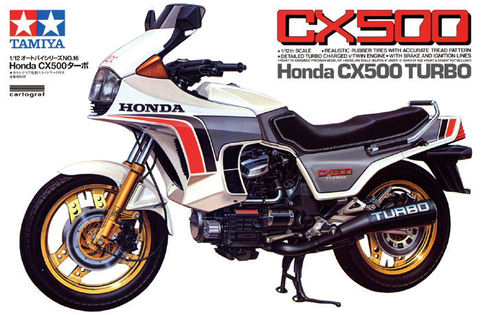โมเดลมอเตอร์ไซด์ทามิย่า ขนาด 1/12 Tamiya TA14016 Honda CX500 Turbo