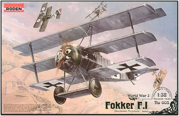 โมเดลเครื่องบิน Roden ขนาด 1/32 RO605 FOKKER F.I