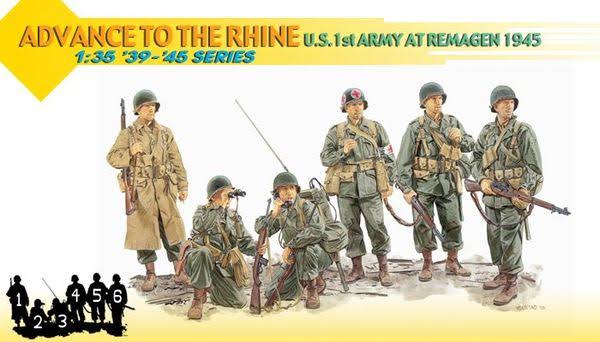 โมเดลฟิกเกอร์ Dragon Models 1/35 DGM6271 "Advance To The Rhine" U.S. 1st Army at Remagen 1945