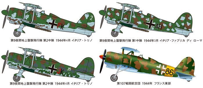 โมเดลเครื่องบิน Tamiya ขนาด 1/48 TA89722 Fiat CR42 Night Attacker & Luftwaffe