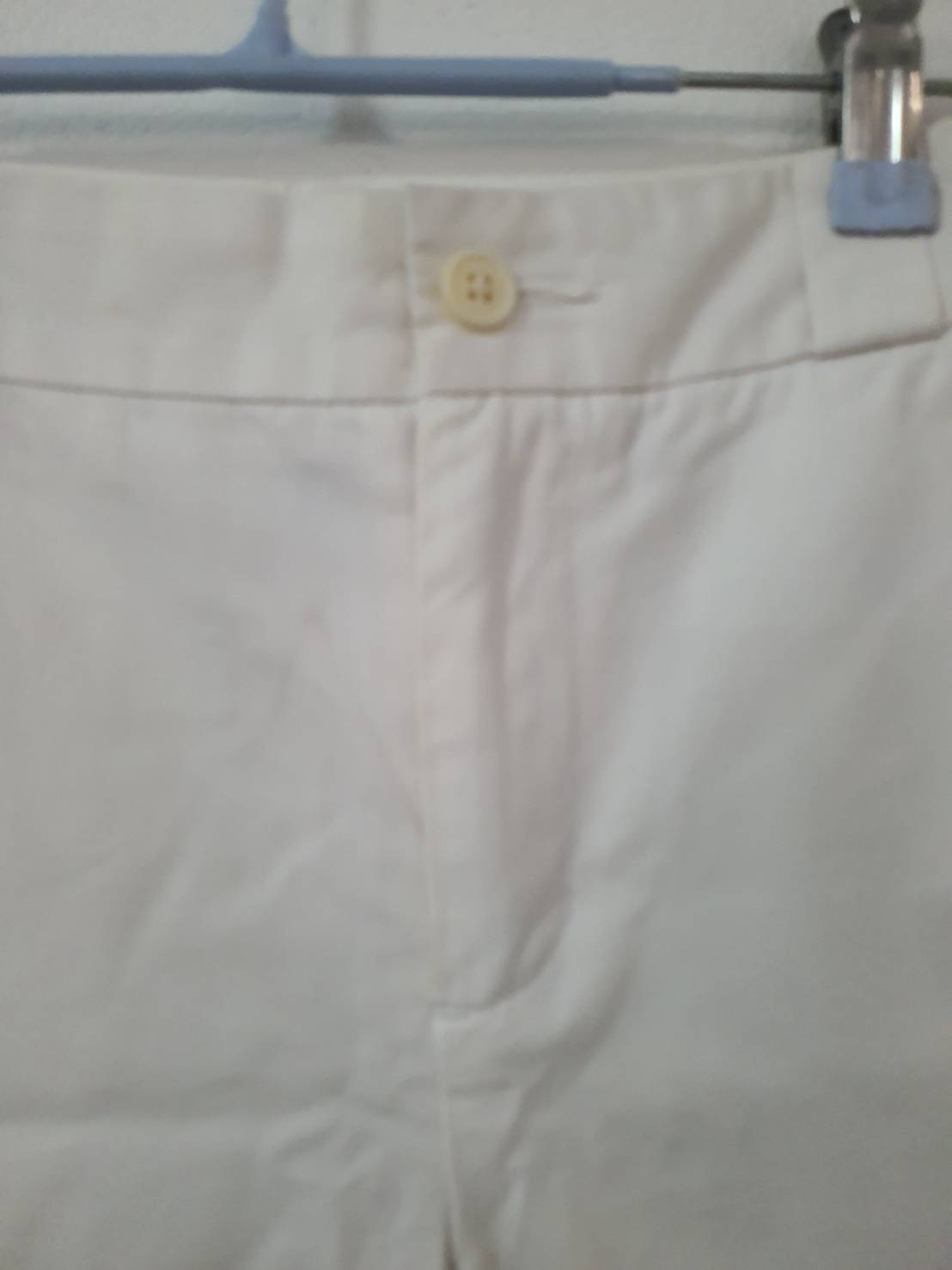 FF06289 กางเกงผ้ามือสอง สีขาว แบรนด์ GAP เอว 28 นิ้ว