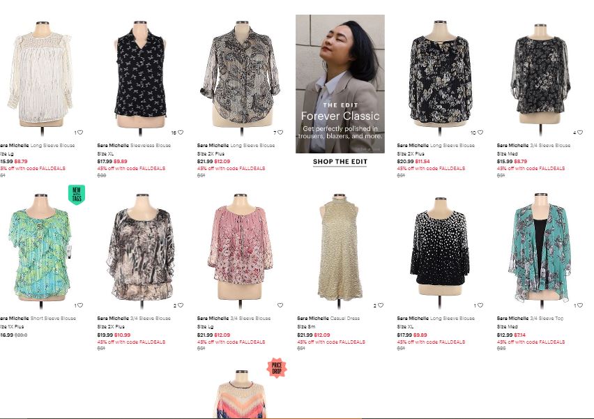 FF04046 เสื้อผ้ามือสอง สีชมูบานเย็นเข้ม แบรนด์ SARA MICHELLE อก free-46 นิ้ว
