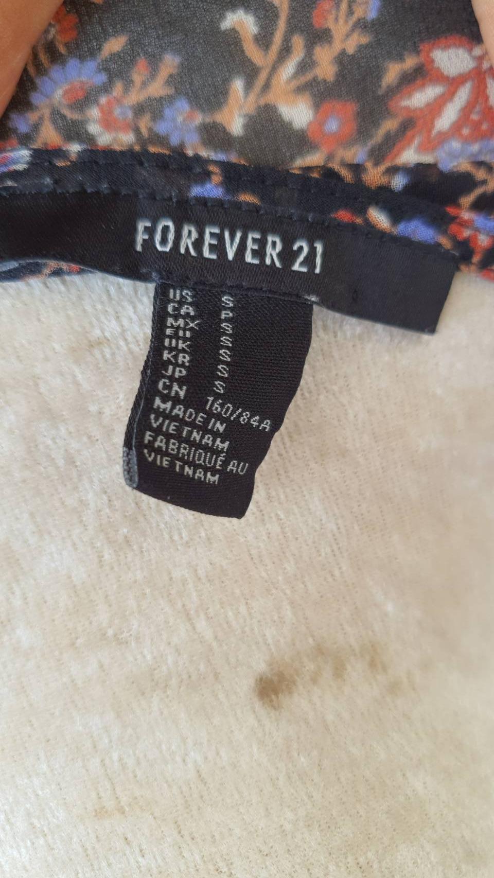FF02674 เดครสแฟชั่น ชีฟอง แบรนด์เนม forever21 อก 32 นิ้ว