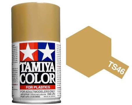 สีพ่นโมเดลรถ สีพ่นโครงรถ สีสเปรย์ทามิย่า Tamiya Spray Color TS-46 Light Sand (100 ml)