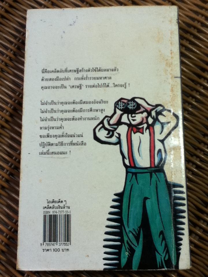 ไอเดียเด็ดๆ เคล็ดลับเงินล้าน/ ธรรมรงค์ น้อยคูณ (หนังสือแถม)