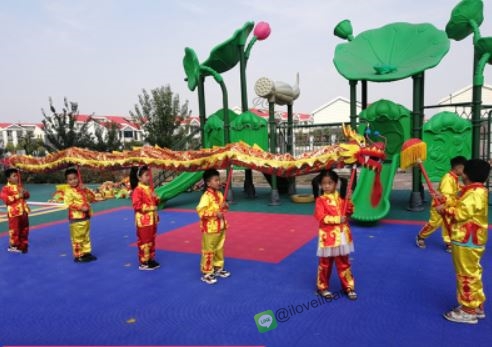 มังกรสำหรับเด็กเล็กน้ำหนักเบา การแสดงเชิดมังกร (ความยาว 5 เมตร) 舞龙道具儿童龙 Dragon Dance Children's Dragon