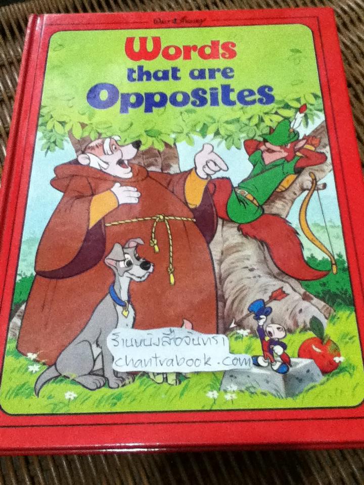 WALT Disney's 4 เล่ม Words that Name Things, Words that are Opposites, Words that Tell You About Things และ Words that Do Things