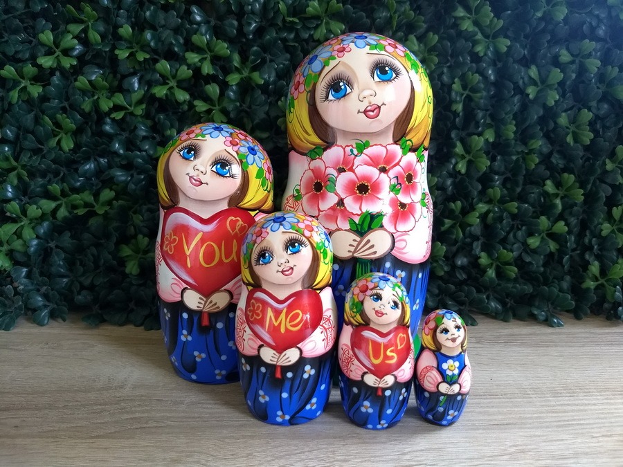 ตุ๊กตาแม่ลูกดก (Matryoshka) - Premium Doll From Russia With Love "You Me Us"